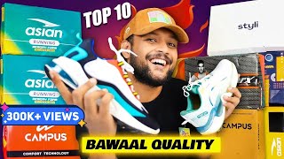 10 Best ShoesSneakers Under 10002000 🔥 Asian Campus Styli  Amazon Shoe Haul 2023  ONE CHANCE [upl. by Iarised779]