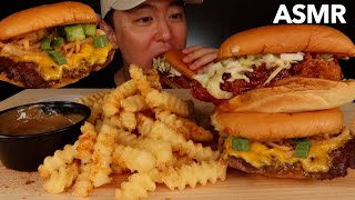 Shake Shack vs In n Out Shack Attacks  KevSMR ASMR No Talking [upl. by Agle]