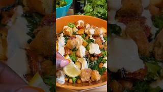 Im OBSESSED with This VEGAN Kale Caesar Salad Recipe [upl. by Ecinerev]