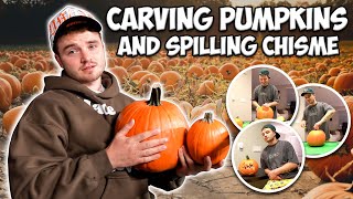 CARVING PUMPKINS AND SPILLING CHISME [upl. by Raskind]