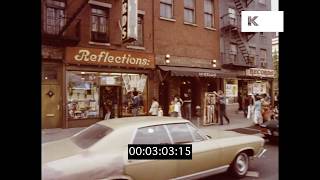 1970s Bleecker St and 6th Avenue Gritty New York HD from 35mm [upl. by Ellerahc]