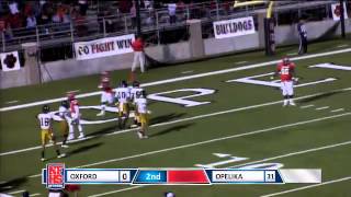 Opelika 3 Josh Johnson 7yd TD rush [upl. by Yrekaz]