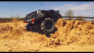 RC Truck Custom Toyota Tundra Extreme Action 4x4  Axial SCX10 on Sand Paws [upl. by Giuseppe240]