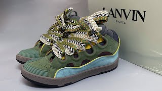 Lanvin Curb Sneaker Green Review [upl. by Anrym]