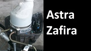 How to remove replace the steering pump  Opel Vauxhall Astra Zafira [upl. by Yllrebmik967]