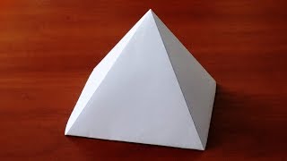 How to make Paper Pyramid  very easy   DIY Crafts [upl. by Zaremski447]