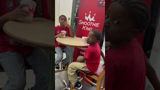 Smoothie King review kidsfood food foodreview kidsvideo [upl. by Artap]