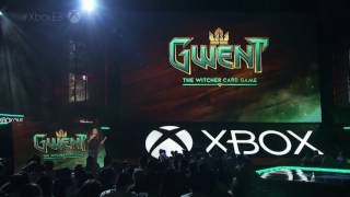 Gwent Reveal and Gameplay demo E3 2016 Xbox conference [upl. by Milford]