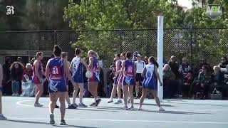 LVFNL A Grade Netball Grand Final Pyramid Hill vs Mitiamo [upl. by Kcirb]