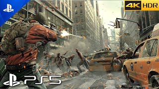 PS5 NEW YORK HAS FALLEN  Ultra High Graphics Gameplay 4K 60FPS HDR World War Z [upl. by Htieh894]