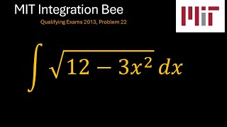 MIT 2013 Integration Bee Qualifying Exam Problem 22 [upl. by Yoko410]