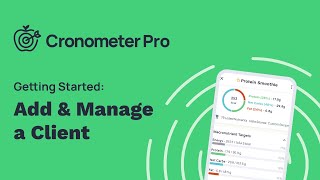 How To Add amp Manage A Client On Cronometer Pro [upl. by Bernhard299]