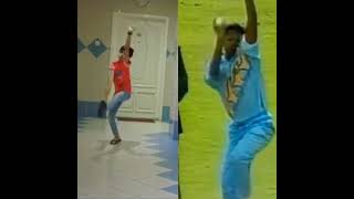 Debashish mohanty Bowling Copy 🔥😎  shorts cricket youtubeshorts viral [upl. by Einnim]