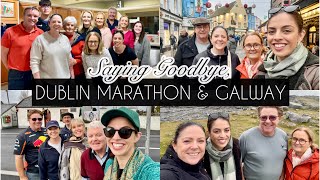 DUBLIN MARATHON SAYING GOODBYE amp GALWAY  VLOG [upl. by Ilarrold915]