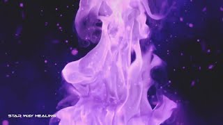 417Hz  528Hz VIOLET FLAME • CLEANSE OF KARMA amp NEGATIVITY • REIKI [upl. by Jeramey]