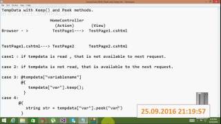 TempData With Keep And Peek [upl. by Irtimed593]