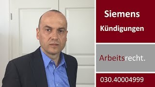 Siemens  Entlassungen Kündigungen Was Arbeitnehmer beachten sollten  Fachanwalt Bredereck [upl. by Kazim]