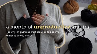 March Knitting Vlog  Unproductive knits and new designs [upl. by Llehsyar528]