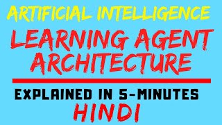 Learning Agent Architecture In Artificial Intelligence Explained In Hindi [upl. by Flessel]