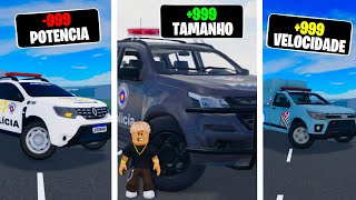 Cada vez que bato meu carro evolui no ROBLOX Vesão Polícia🚨 [upl. by Sigfrid]