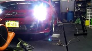 Fiat 500 abarth dyno gt1446 ec left the esc not off [upl. by Hannaj]