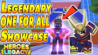 Legendary One For All Quirk in the BEST New MHA Game  Heroes Legacy [upl. by Rik]