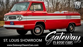 1961 Chevrolet Corvair 95 Rampside Pickup Truck Gateway Classic Cars St Louis 8675 [upl. by Atiuqam]