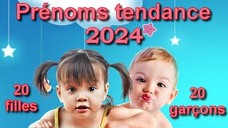 Les prénoms tendance 2024 20 prénoms filles et 20 prénoms garçons lequel préférezvous [upl. by Enitsyrk]