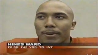 ESPN showing highlights of Hines Ward playing QB at Georgia vs Georgia Tech 1995 [upl. by Sarene]