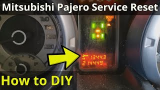 Mitsubishi Pajero  Service Spanner Warning Light Reset  How To DIY [upl. by Libyc859]