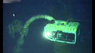 Underwater inspection by Remotely Operated Vehicle ROV at 153m deep [upl. by Nelon195]