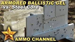 Armored Ballistic Gel vs 762x54r Steel Core [upl. by Nnylyrehc]