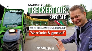 Making of NPLAY amp Multifarmer Leben am Limit im Merlo Teleskoplader auf Treckertour speciale 🇮🇹 [upl. by Ayalat]