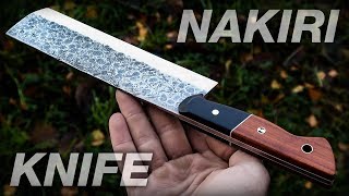 Knife Making Nakiri Japanese Knife DIY [upl. by Martainn993]