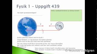 Fysik 1  Uppgift 439wmv [upl. by Noreik782]