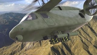 AVX Aircraft  Compound Coaxial Helicopter CCH Simulation 1080p [upl. by Anitnemelc]