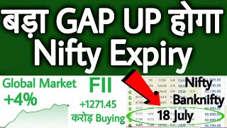 Expiry GAP UP  Dow Jones Live  Tomorrow GAP UP  Global Market Live [upl. by Larner]