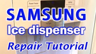 How to repair a SAMSUNG Ice Dispenser  DIY Tutorial STEM Education [upl. by Enylrac]