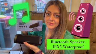 Bluetooth Speaker IPX5 Waterproof Speaker with HD Sound [upl. by Suravaj]