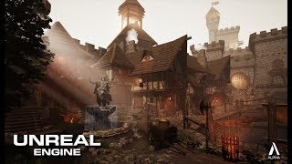 Speed Level Art  Medieval Center  Unreal Engine 4 [upl. by Everson]