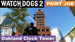 Watch Dogs 2  How to Tag the Oakland Clock Tower Paint Job [upl. by Jenine]