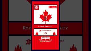 “Study in Toronto 🇨🇦 at Ryerson University  Your Path to Global Success” [upl. by Trinee643]