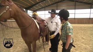 Loesdau Lessons Basics mit Kati Aufsteigen auf ein Westernpferd [upl. by Ttennaj]