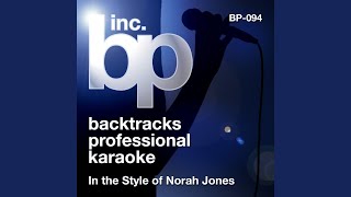 Nightingale Karaoke Instrumental Track In the Style of Norah Jones [upl. by Oznarol62]