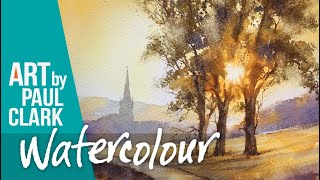 How to paint trees in Watercolour by Paul Clark [upl. by Juetta485]