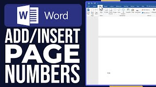 How To AddInsert Page Numbers In Word From A Specific Page  Word Tutorial 2024 [upl. by Orlov362]