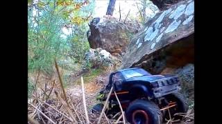 JEEP SCX10 HILUX HSP PANGOLIN ROCK CRAWLER RUN IN FOREST [upl. by Heydon]