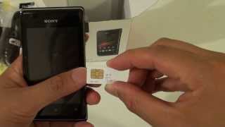 Sony Xperia E How to Insert New SIM Card [upl. by Phelan]