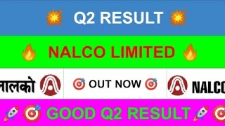 nalco share news todaynalco share target for tomorrowmarket resultsq2 results [upl. by Dorise528]