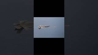 US Navy F35C Lightning II firing an AIM9X Sidewinder missile while flying inverted [upl. by Llemej363]